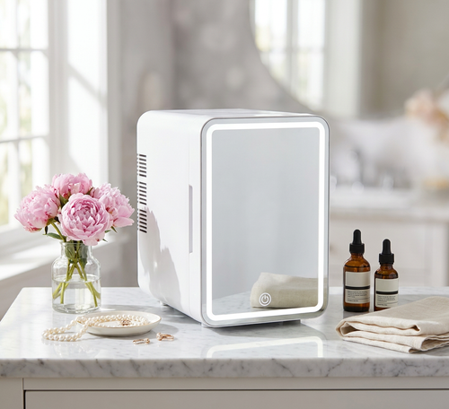 Chillberi™ Skincare Fridge with LED Mirror | Mini Beauty Fridge